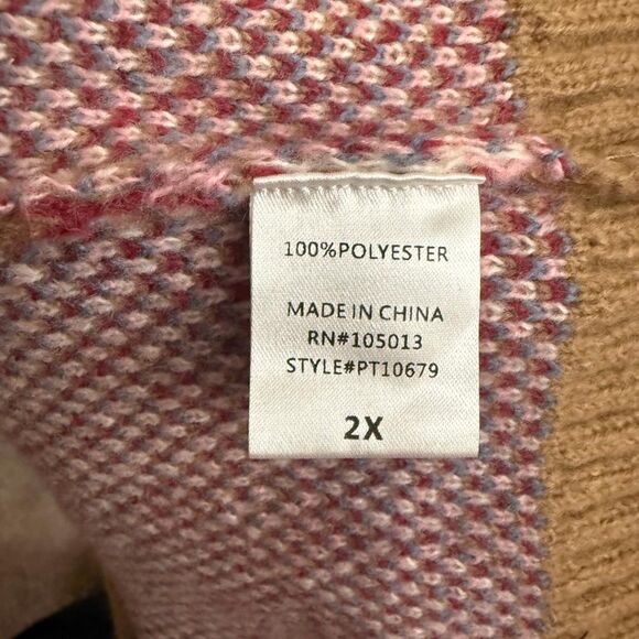 SAVANNA JANE Desert Bloom Button Front BOHO Cardigan, NEW WITH TAGS! Size 2X - Picture 9 of 10